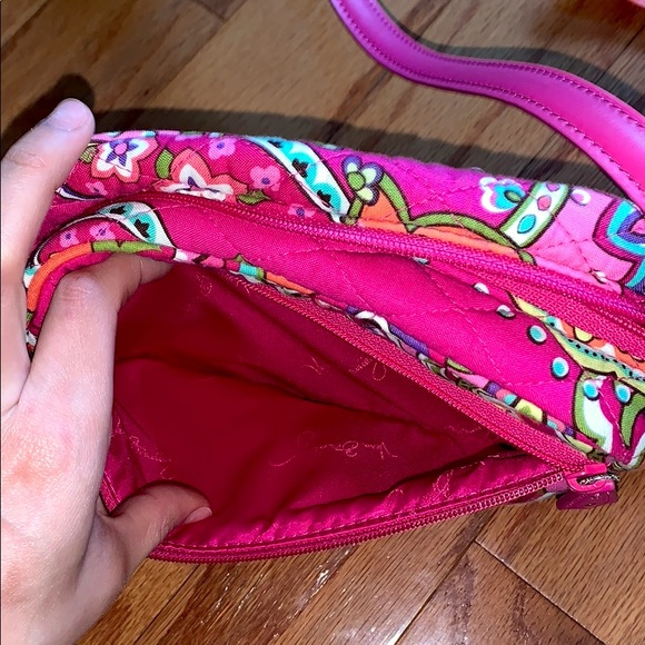 Rare Pink Swirl Vera Bradley Crossbody Purse - Picture 5 of 6